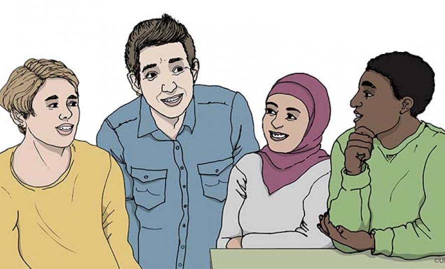Illustration för webbutbildningen Rätt att veta!