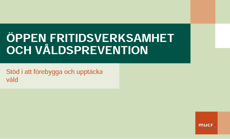 Bild på processtödet Öppen fritidsverksamhet och våldsprevention
