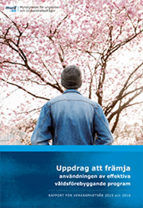 Omslag till rapporten Uppdrag att främja användningen av effektiva våldsförebyggande program