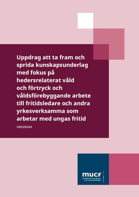 Bild på framsida av rapport hedersrelaterat våld och förtryck