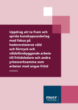 Bild på framsida av rapport hedersrelaterat våld och förtryck